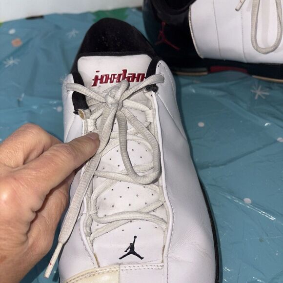 Air‎ Jordan Team Elite II White/Varsity White Red Black Sz 13 model 310011-130 main image 11